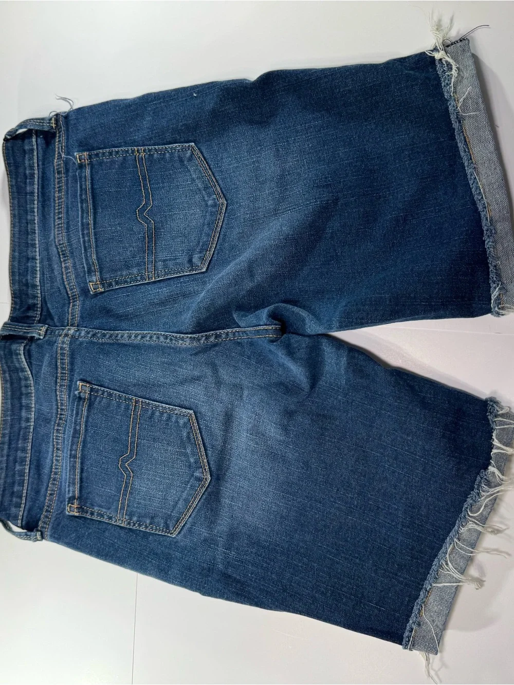 Arizona Jean Company Blue Denim Boyfriend Shorts 8inch inseam